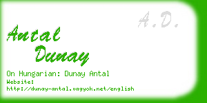 antal dunay business card